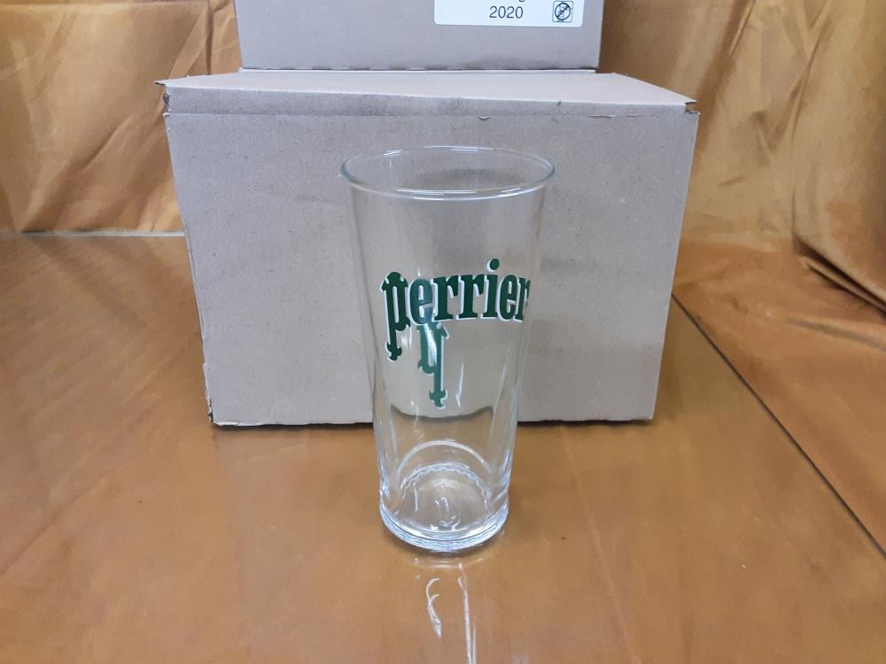 LOT DE 6 VERRES PERRIER 39CL DANS CARTON