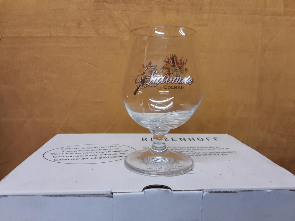 LOT DE 6 VERRES A BIERE 25CL AUTOMNE DE COLMAR DANS LE CARTON