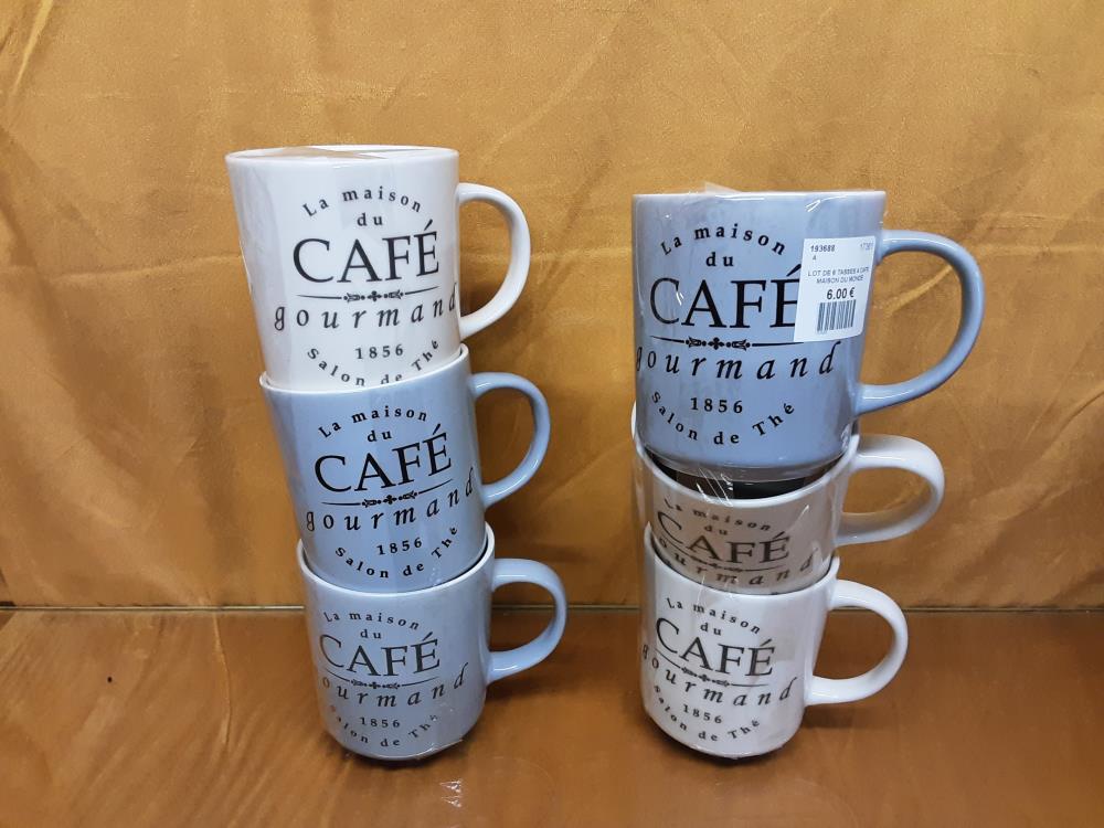 LOT DE 6 TASSES A CAFE MAISON DU MONDE