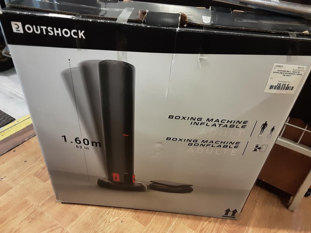 PUCHING BALL  ADULTE GONFLABLE OUTSHOCK 160CM DE HAUT