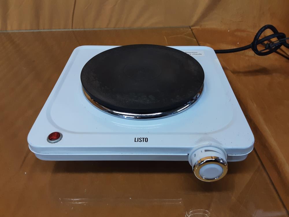 PLAQUE ELECTRIQUE 1 FEUX LISTO 1500W