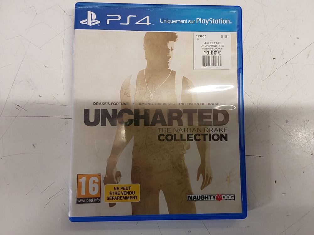 JEU DE PS4 " UNCHARTED" THE NATHAN DRAKE COLLECTION