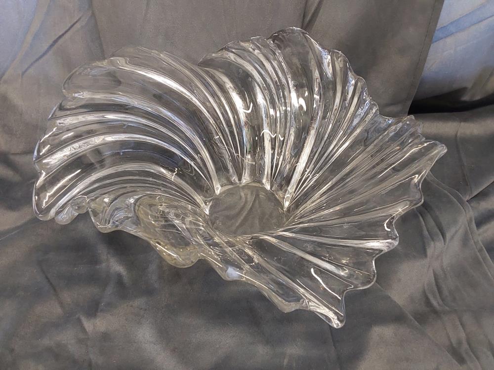 CORBEILLE A FRUITS EN CRISTAL