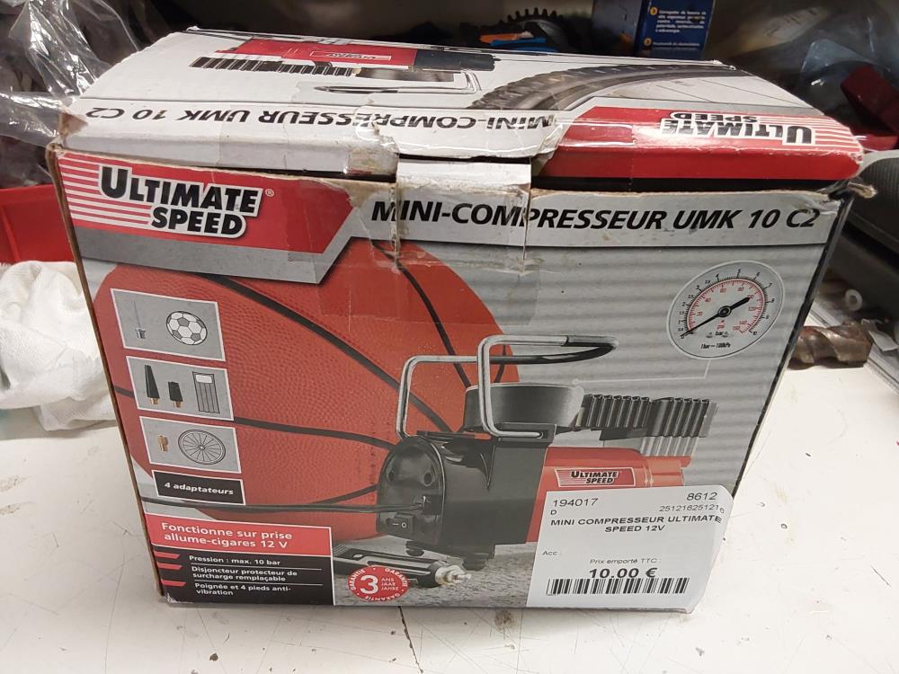 MINI COMPRESSEUR ULTIMATE SPEED 12V