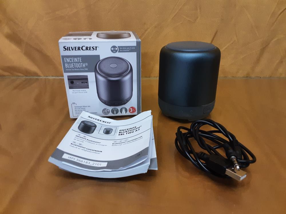 ENCEINTE BLUETOOTH SILVER