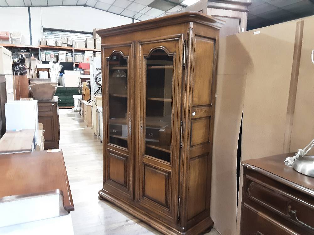 VITRINE 2 PORTES EN CHENE