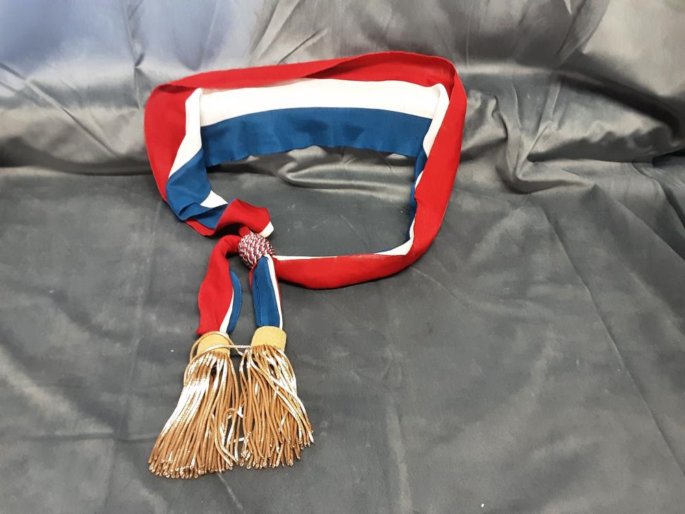 ECHARPE DE CEREMONIE TRICOLORE FRANCE