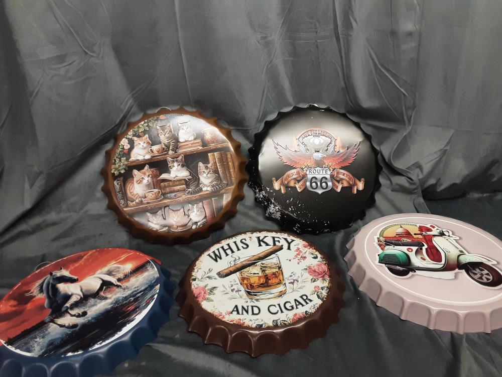 PLAQUE MÉTAL CAPSULE DIFFÉRENTS MODÈLES