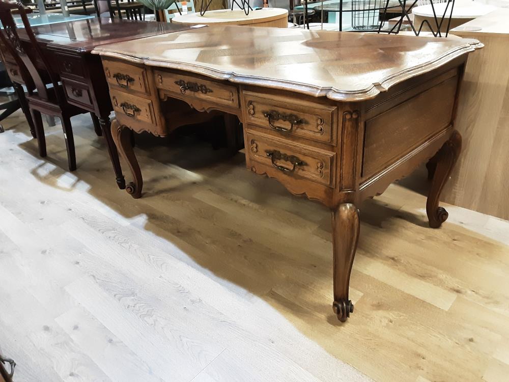 BUREAU 5 TIROIRS EN CHENE