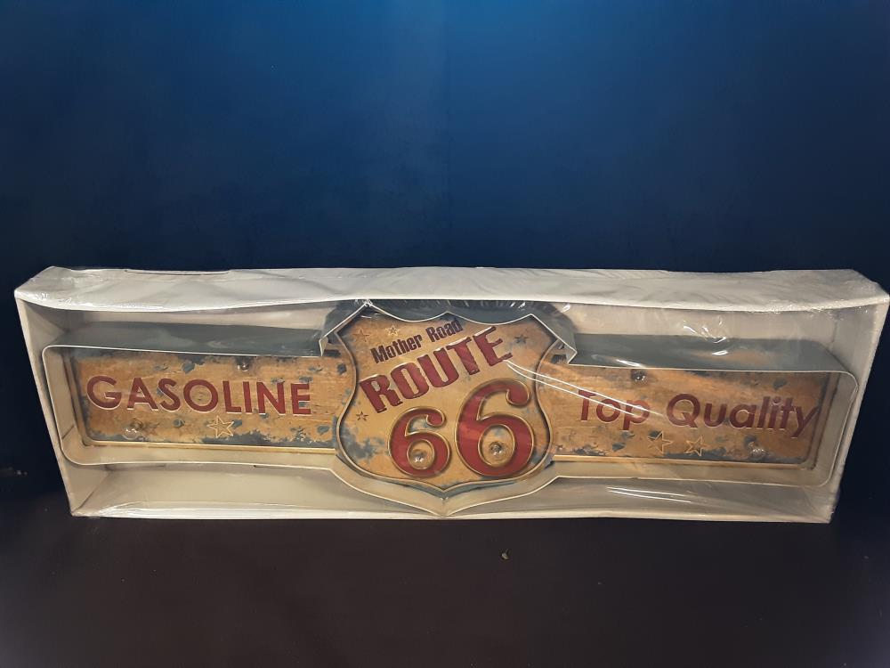 DECO LUMINEUSE A PILES EN METAL ROUTE 66