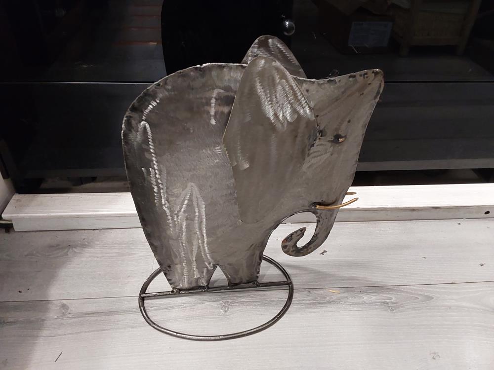 ELEPHANT EN METAL MM HAUT.40 CM