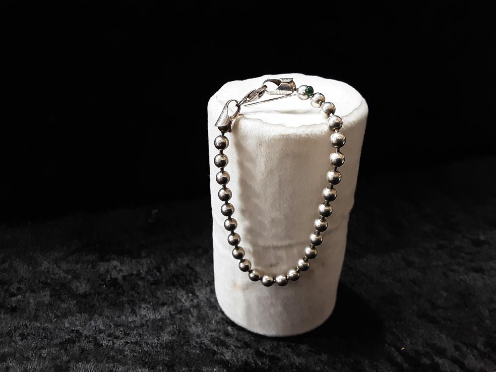 BRACELET BOULES ARGENT