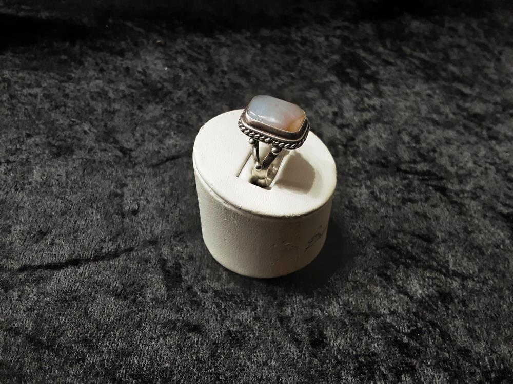 BAGUE ARGENT PIERRE VIOLINE