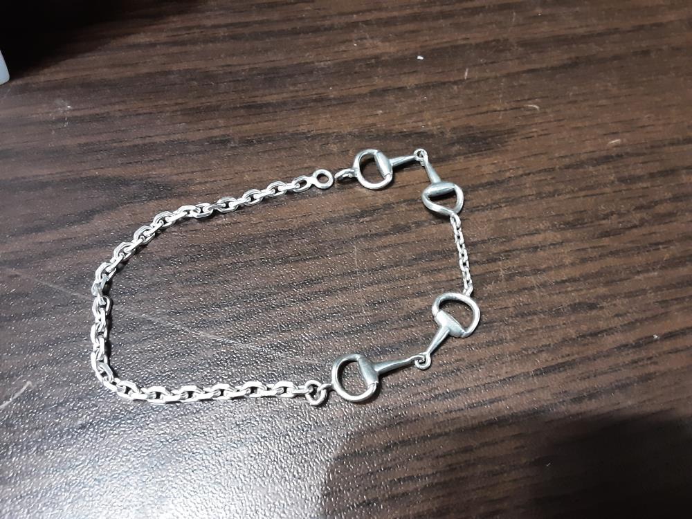 BRACELET ARGENT FER A CHEVAL