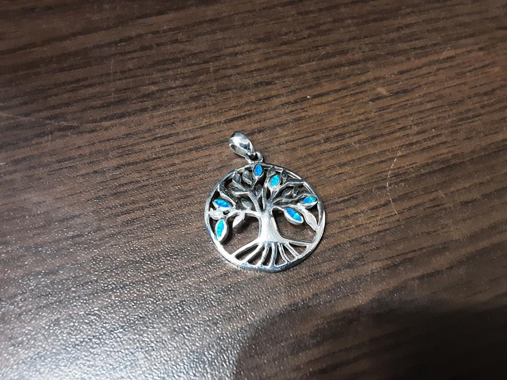 PENDENTIF ARGENT ARBRE DE VIE