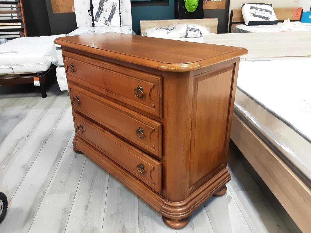 COMMODE 3 TIROIRS EN CHENE