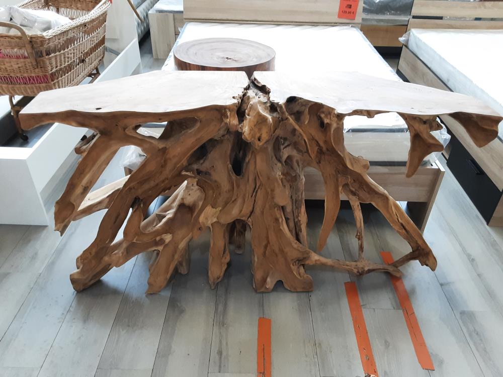 CONSOLE RACINE FEUILLE 150CM