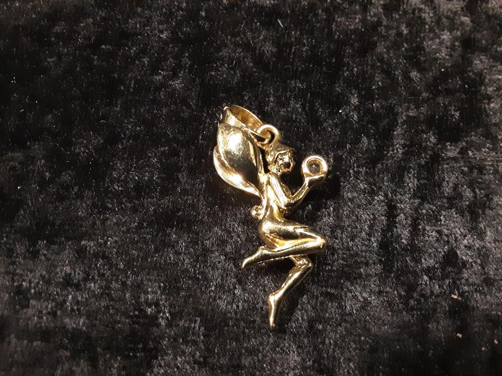 PENDENTIF DORÉ FÉE PL.OR