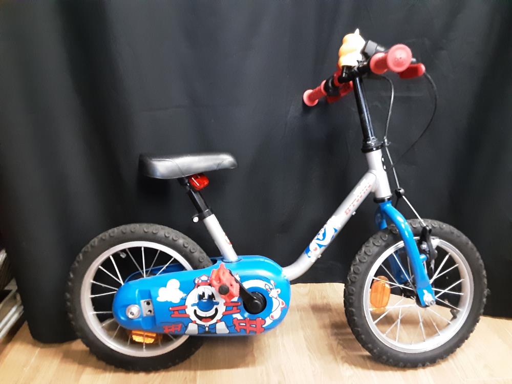 VELO ENFANT BTWIN BLEU ET GRIS 14P