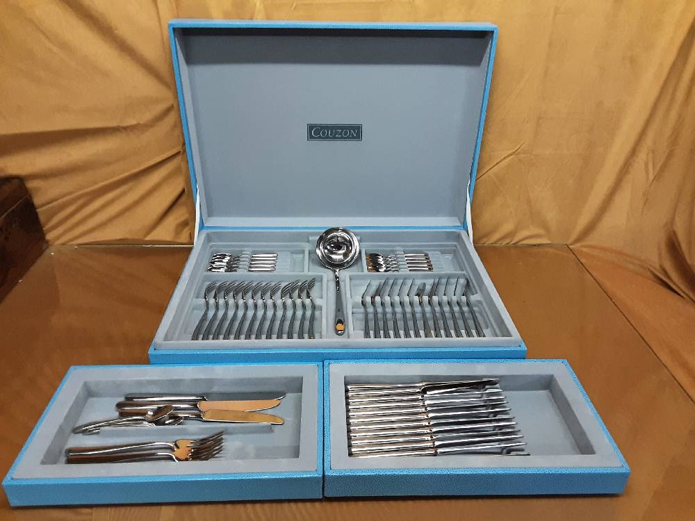 MENAGERE INOX JEAN COUZON POUR 12 PERS.