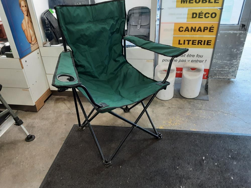 CHAISE DE PECHEUR PLIANTE VERTE