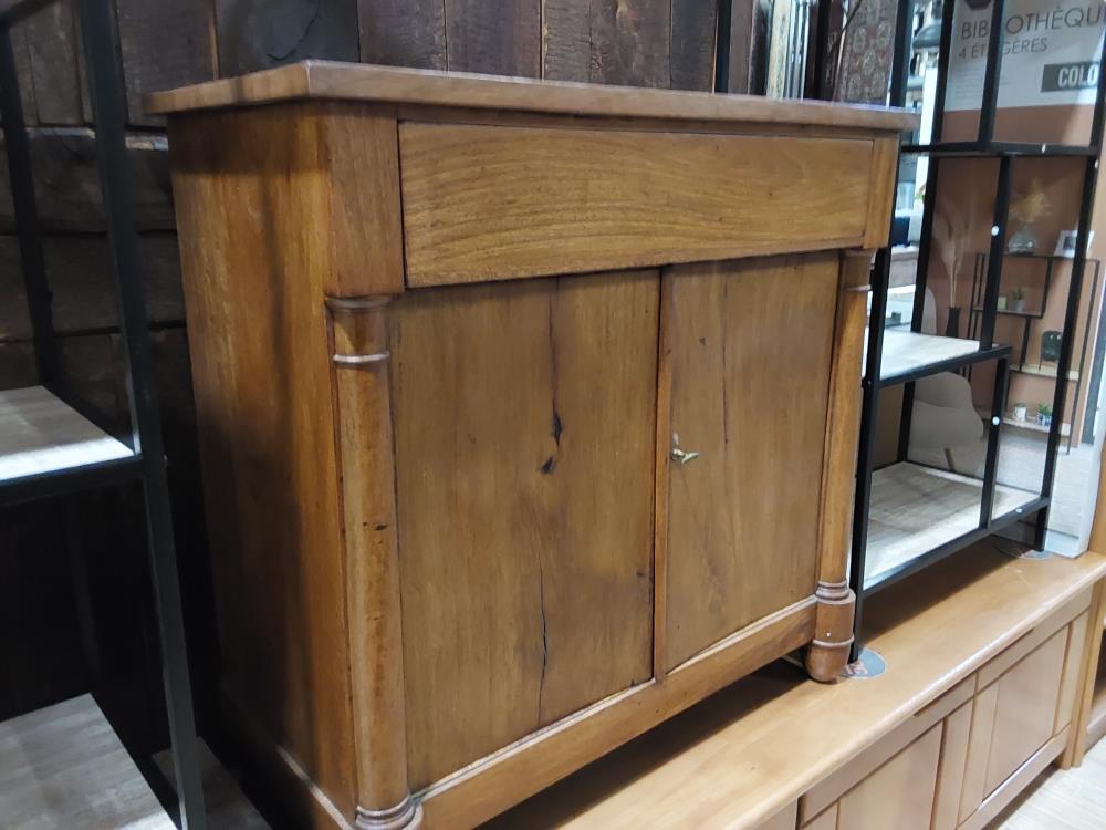 MEUBLE BAS 2 PORTES 1 TIROIR  EN BOIS