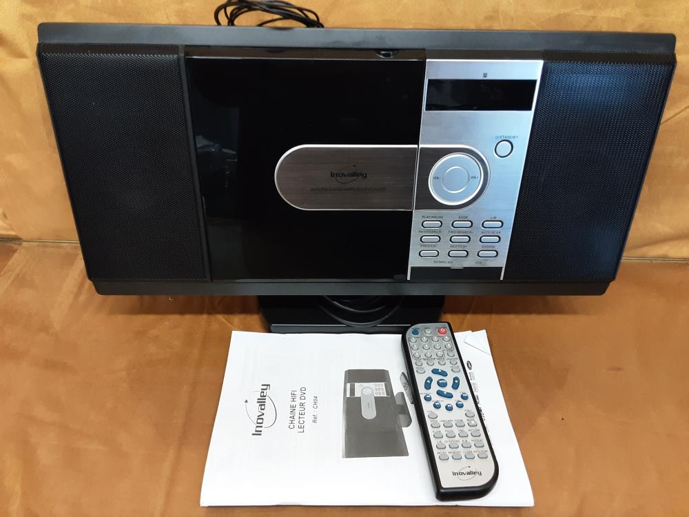 CHAINE HI-FI ET LECTEUR DVD INOVALLEY + TÉLÉCOMMANDE