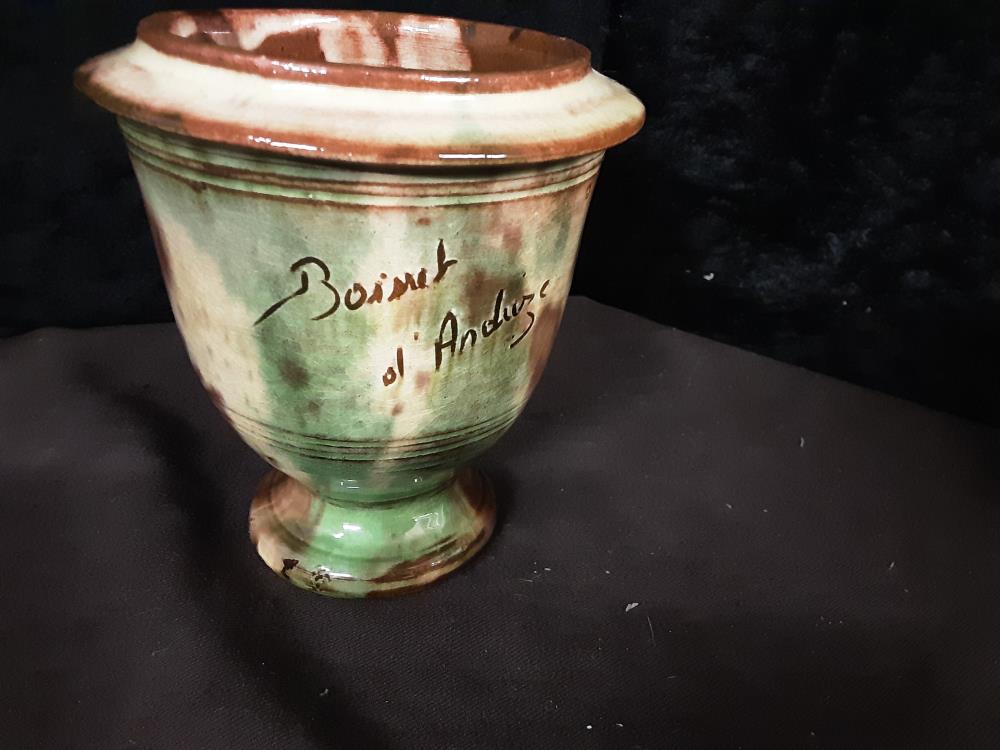 CACHE POT MEDICIS EN TERRE CUITE CERAMIQUE SIGNEE BOISSET
