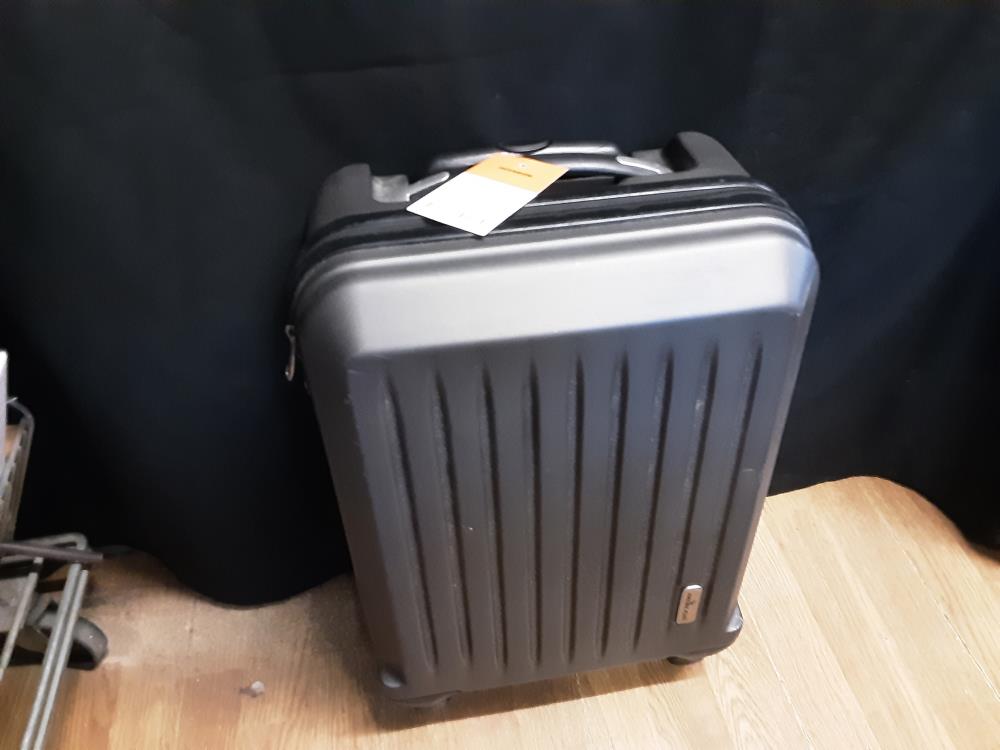 VALISE GRISE SIMPLE ROULETTE
