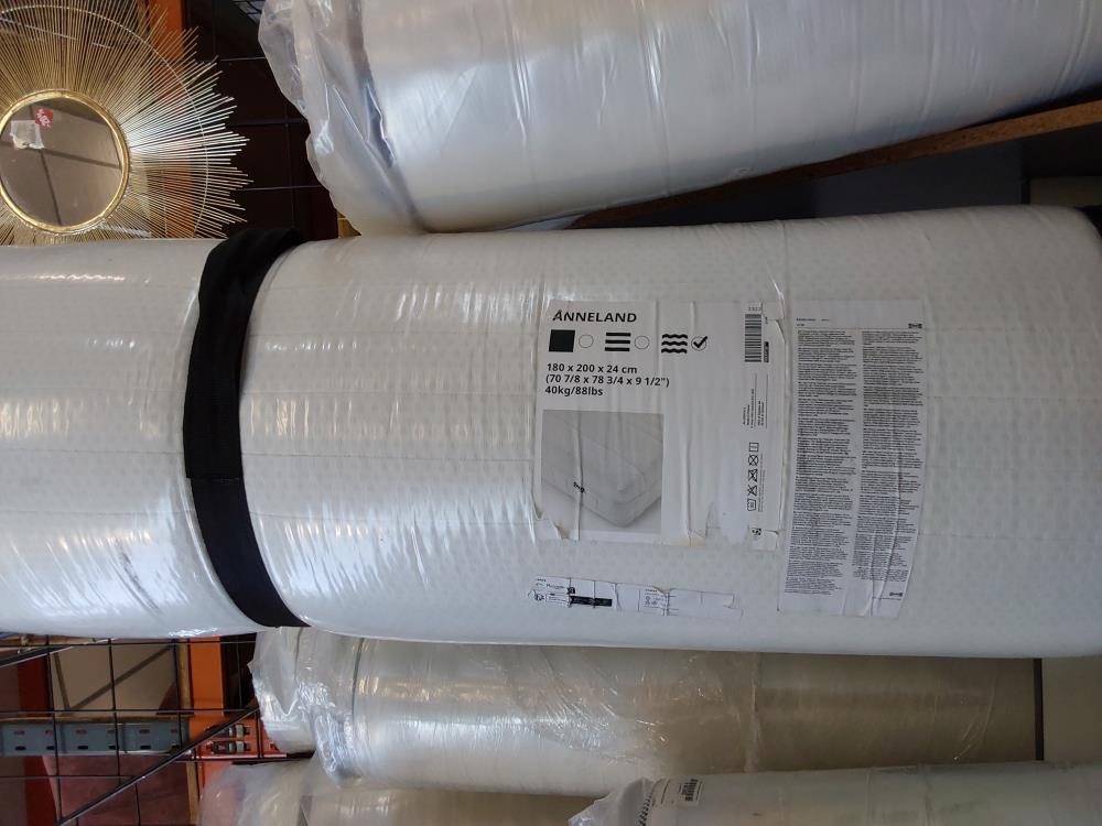 MATELAS JAMAIS DEBALLÉ IKEA 180 X 200 MARQUE ANNELAND 24CM VALEUR NEUF 749€