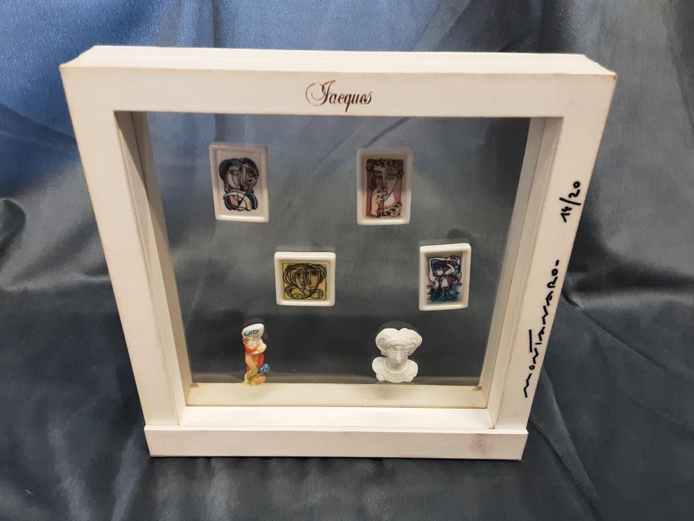 6 FÈVES DANS CADRE MONTANARO 14/20