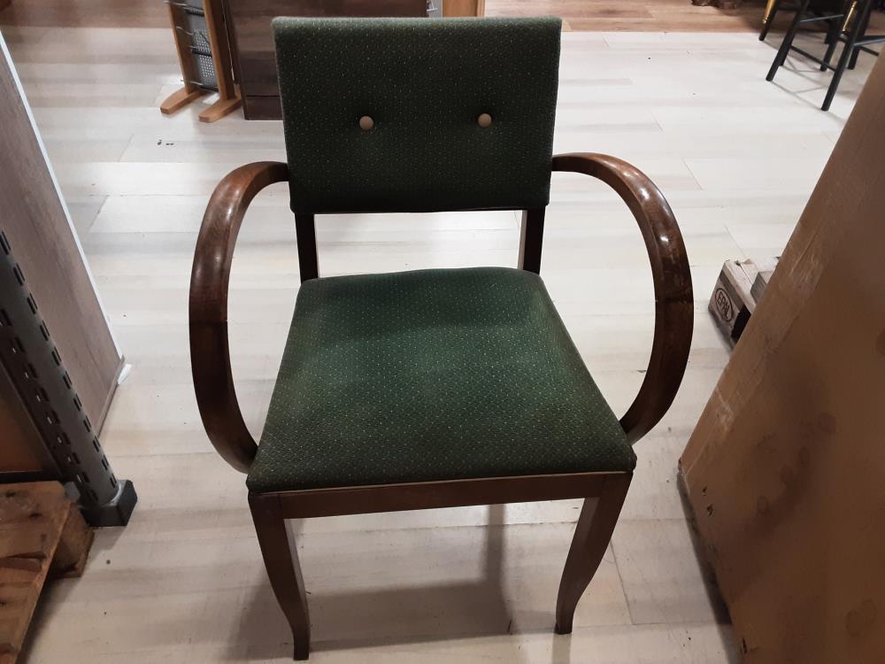 CHAISE BRIDGE TISSUS VERT