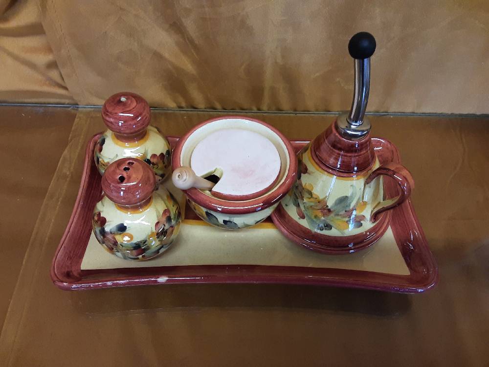 ENSEMBLE CONDIMENTS VALLAURIS 