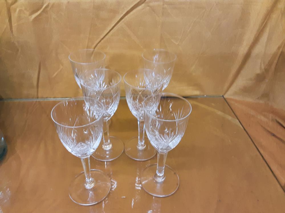 LOT DE 6 VERRES A PORTO EN CRISTAL