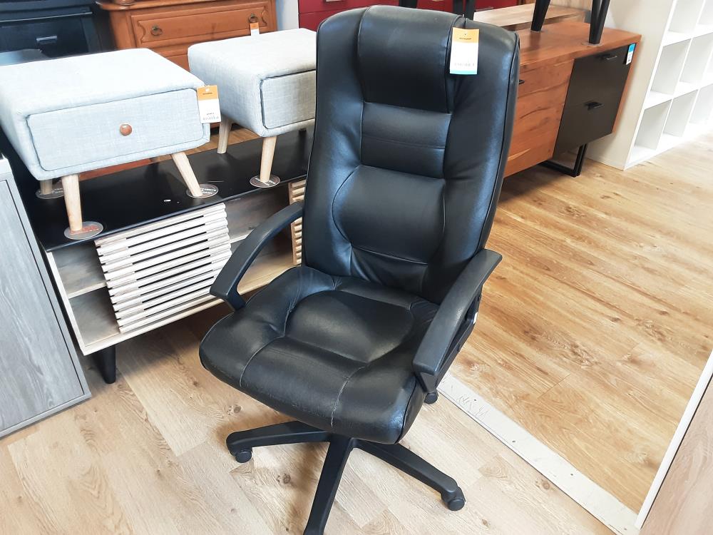 FAUTEUIL BUREAU SUR ROULETTES ASSISE SIMILI CUIR