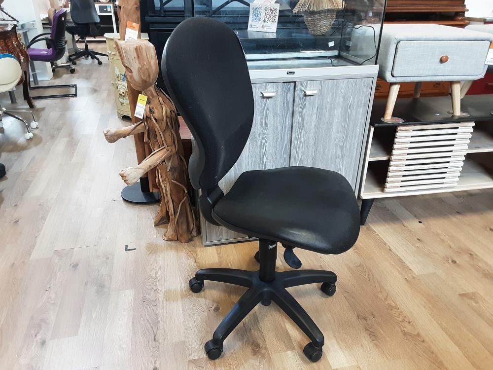 CHAISE DE BUREAU SUR ROULETTES ASSISE TISSUS