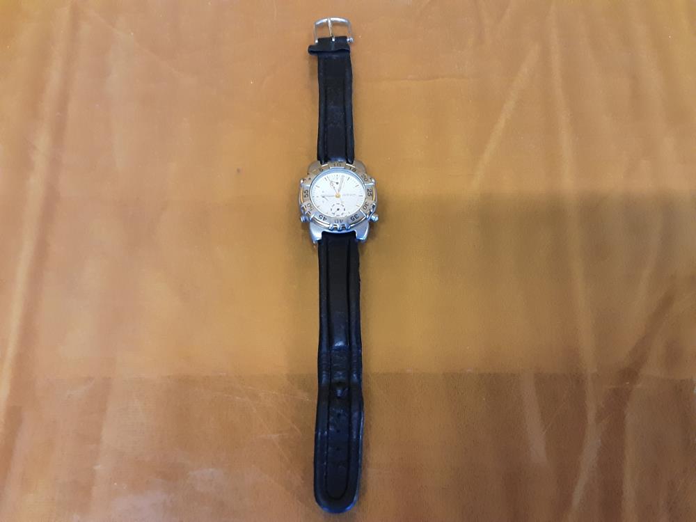 MONTRE ADIDAS BRACELET CUIR NOIR