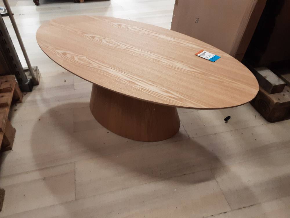 TABLE BASSE COLORIS BOIS CLAIR - 2 COLIS (1157920-21/131311) 2ÈME CHOIX 