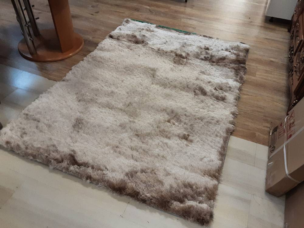 TAPIS SHAGGY ULTRA DOUX 140X200CM TAUPE/BEIGE (1170476-77/46080) 2ÈME CHOIX