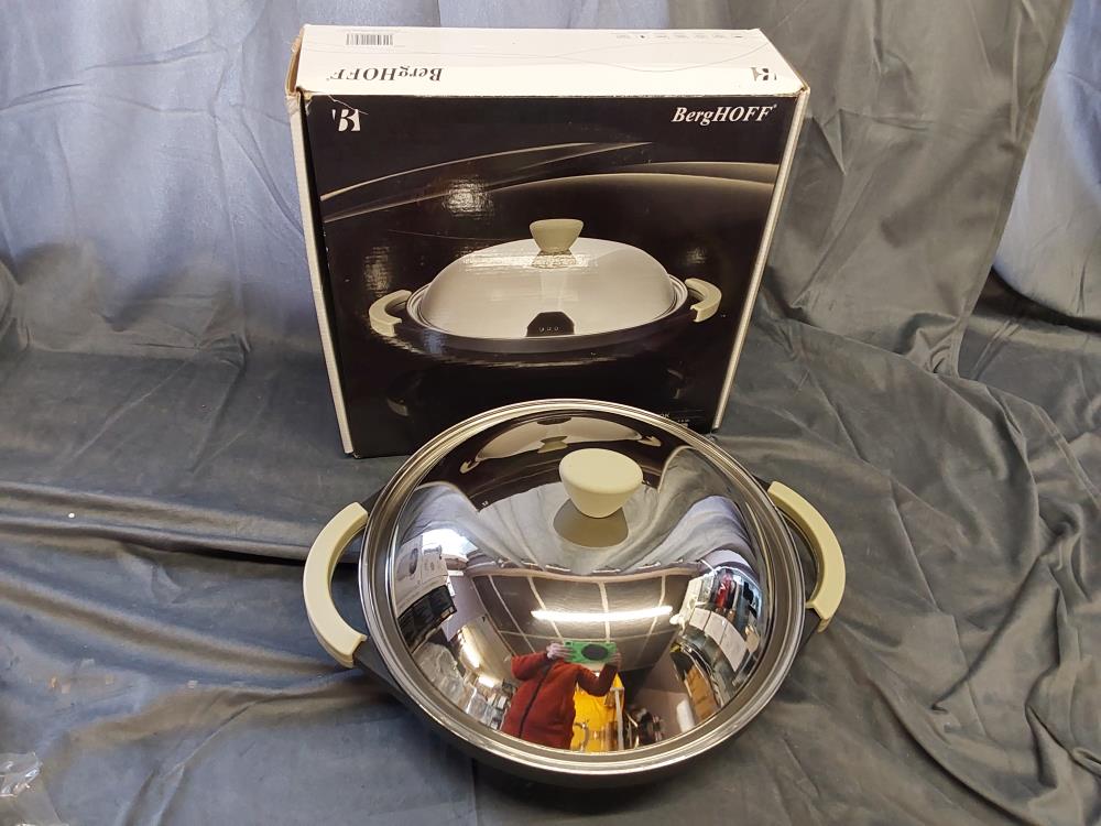 WOK 32CM AVEC COUVERCLE BERG-HOFF