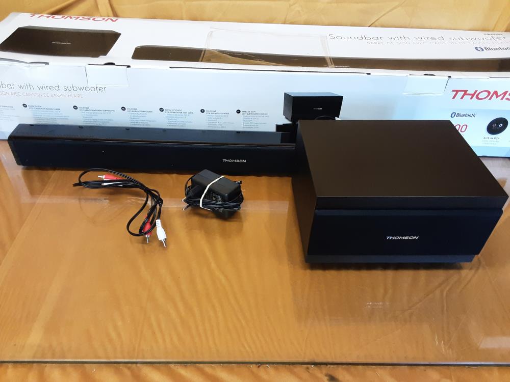 BARRE DE SON AVEC CAISSON DE BASSE FILAIRE THOMSON