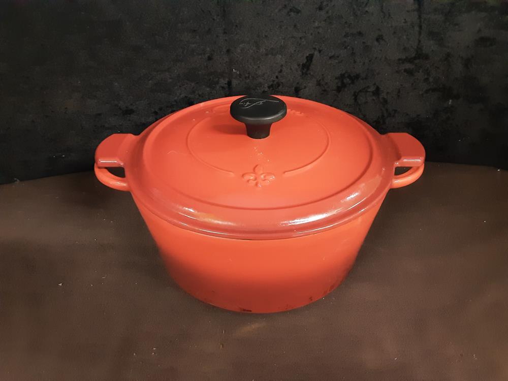 COCOTTE RONDE FONTE ROUGE