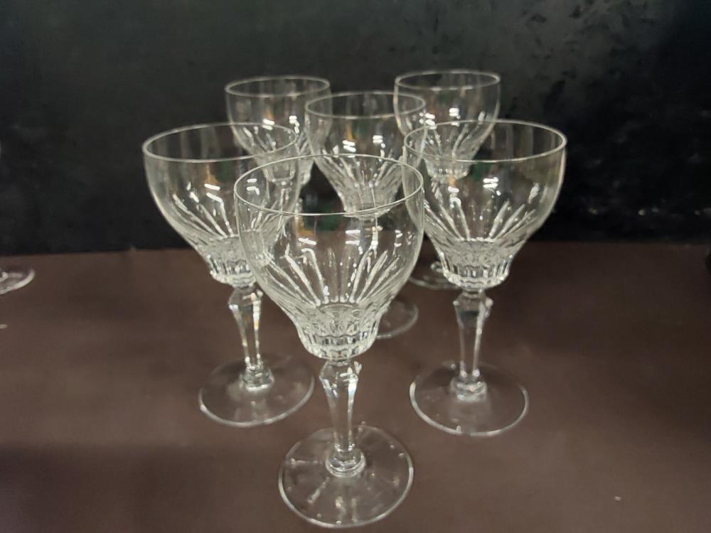 LOT DE 6 VERRES A EAU CRISTAL DE SEVRES