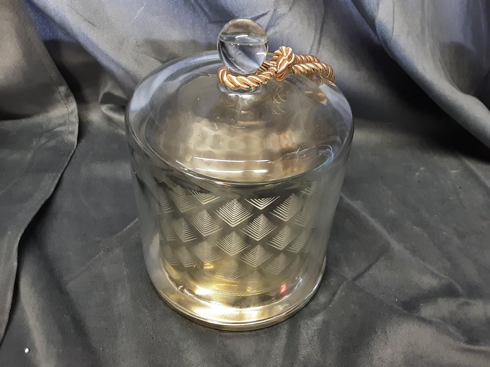 PHOTOPHORE SOUS CLOCHE EN VERRE