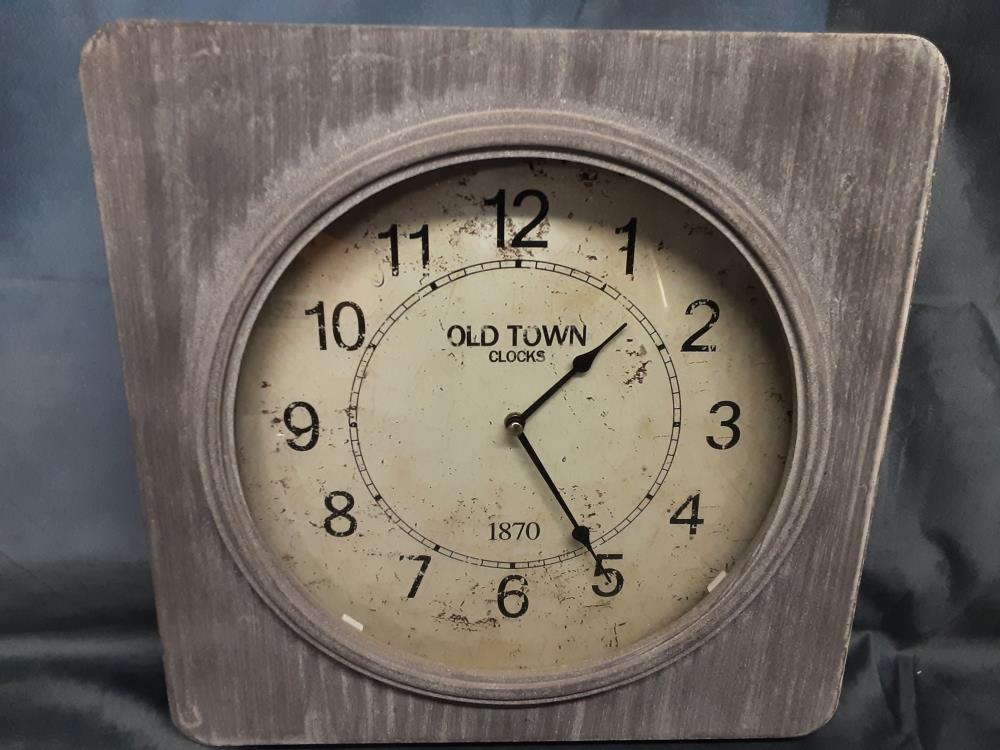 HORLOGE MURALE GRISE