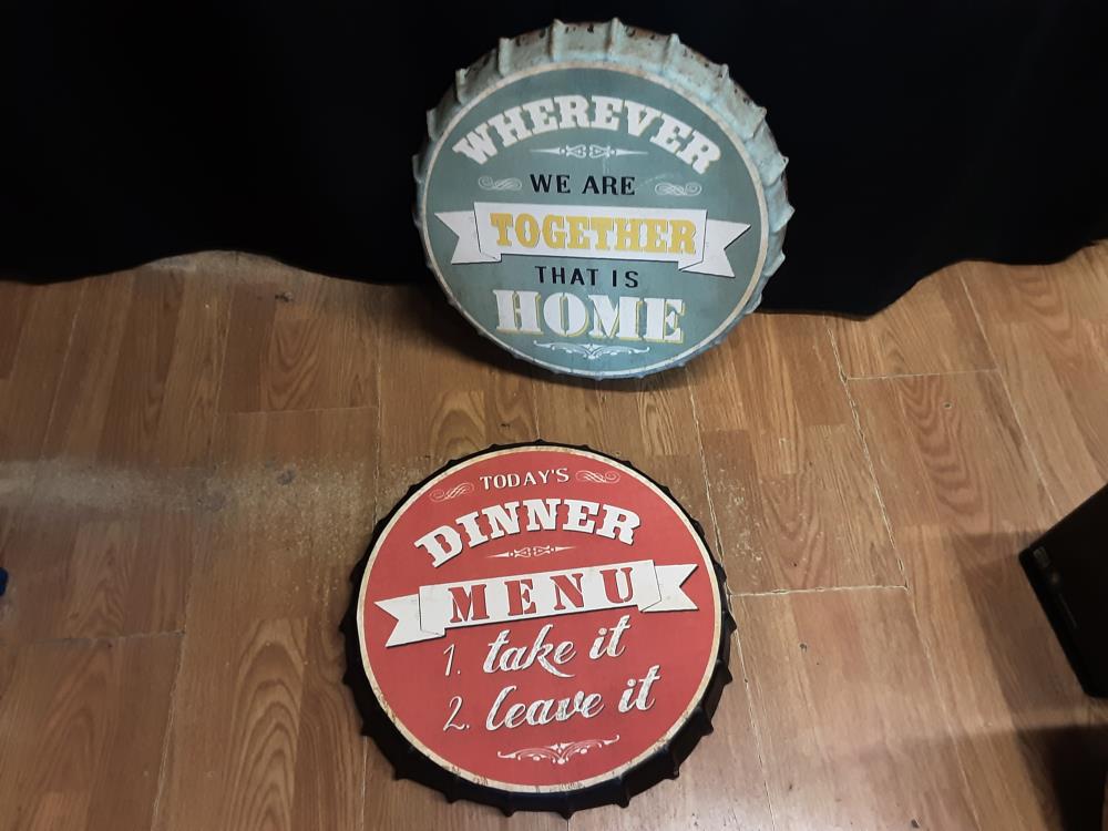 TABLEAU CAPSULE METAL TGM DIAMETRE 39CM