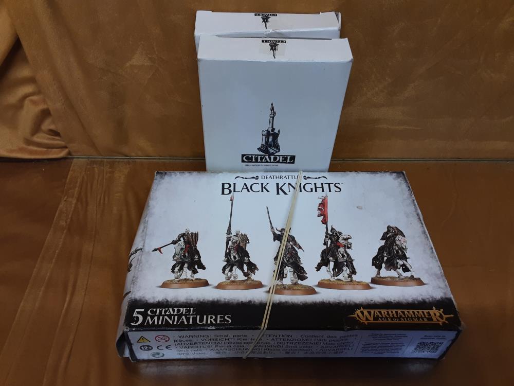 Lot De 3 Boites Maquettes Black Kinghts Warhammer
