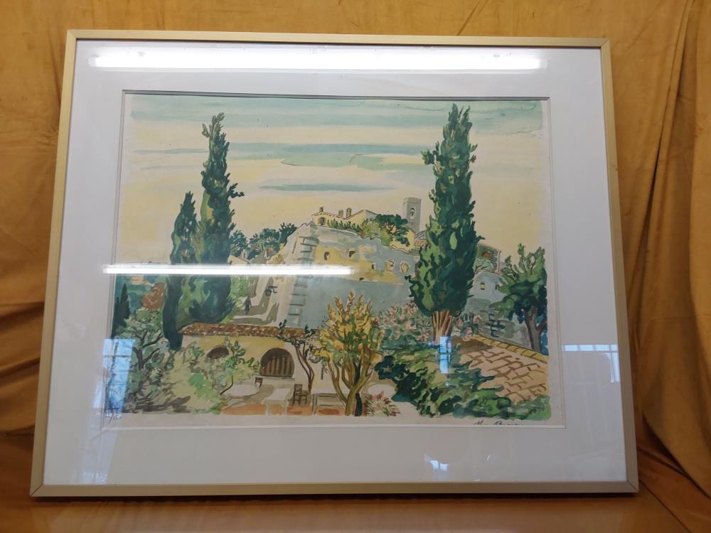 AQUARELLE PROVENCE SIGNEE 