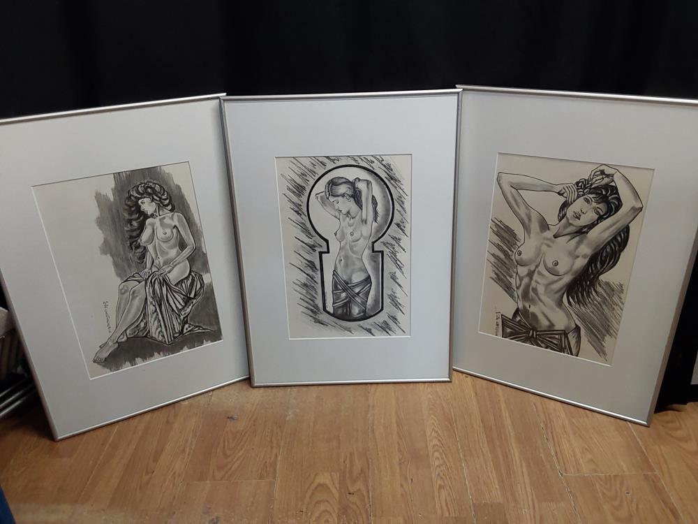 TABLEAU CRAYON FEMME NUE