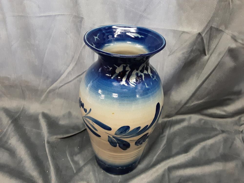 VASE BLEU EN GRES